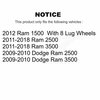 Ameribrakes Rear Semi-Metallic Disc Brake Pads For Ram 2500 3500 1500 Dodge NWF-PRM1400